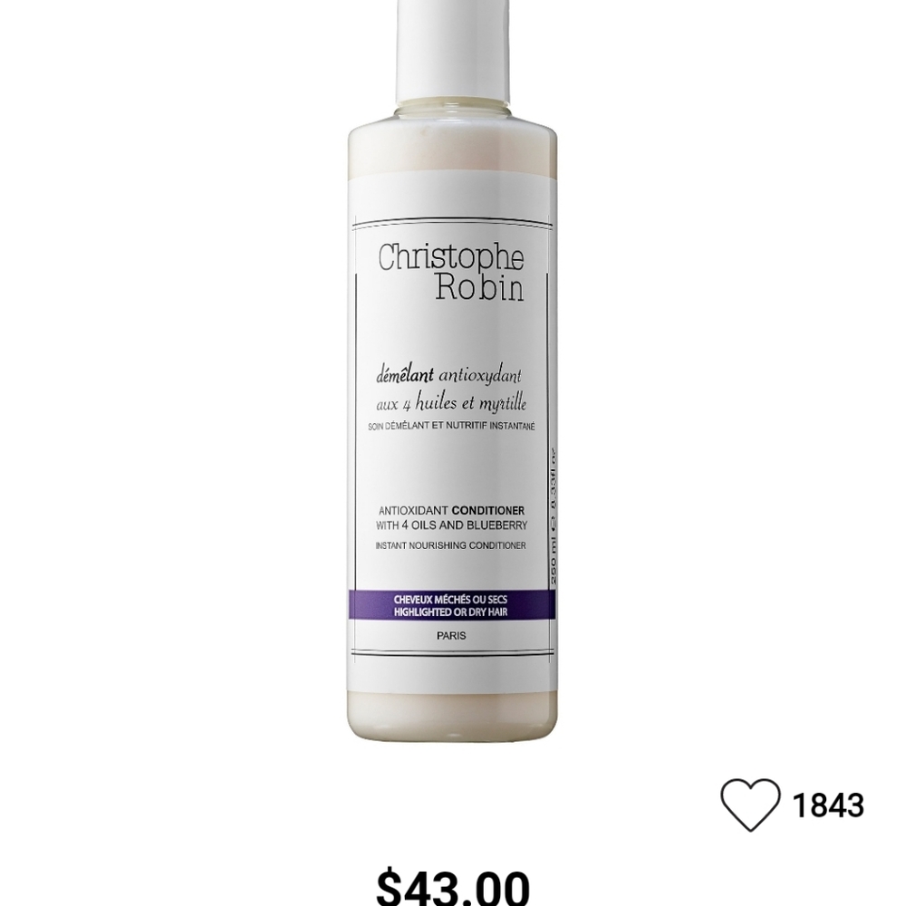 Brand new Christophe Robin Antioxidant Conditioner